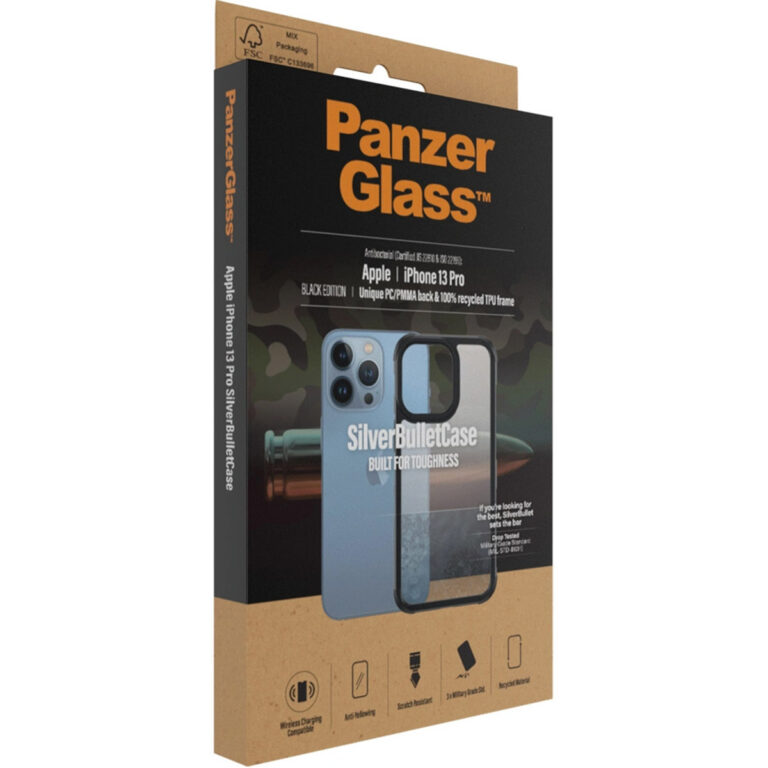 PanzerGlass SilverBullet ClearCase Apple iPhone 13 Pro - Zwart - Afbeelding 6