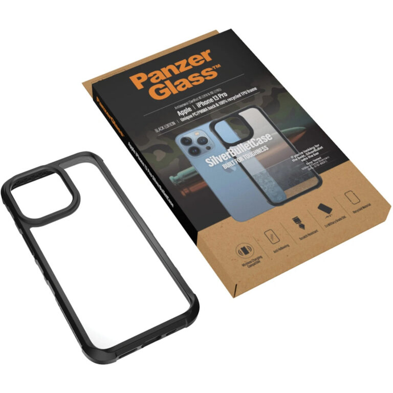 PanzerGlass SilverBullet ClearCase Apple iPhone 13 Pro - Zwart - Afbeelding 3
