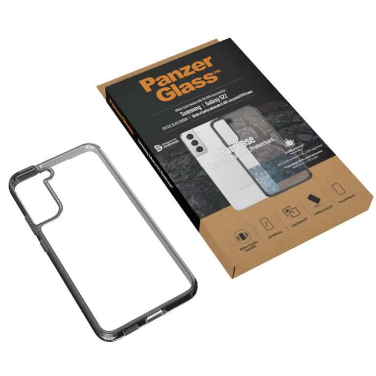 PanzerGlass HardCase Anti-Bacterial Samsung Galaxy S22 - Crystal Black - Afbeelding 6