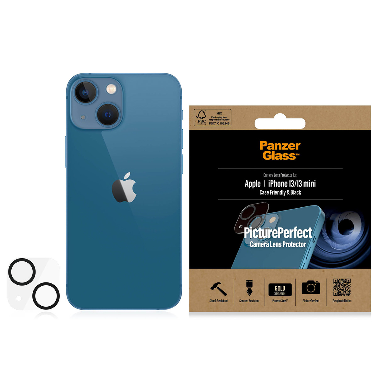 PanzerGlass Camera Protector Apple iPhone 13 / 13 Mini - Afbeelding 5