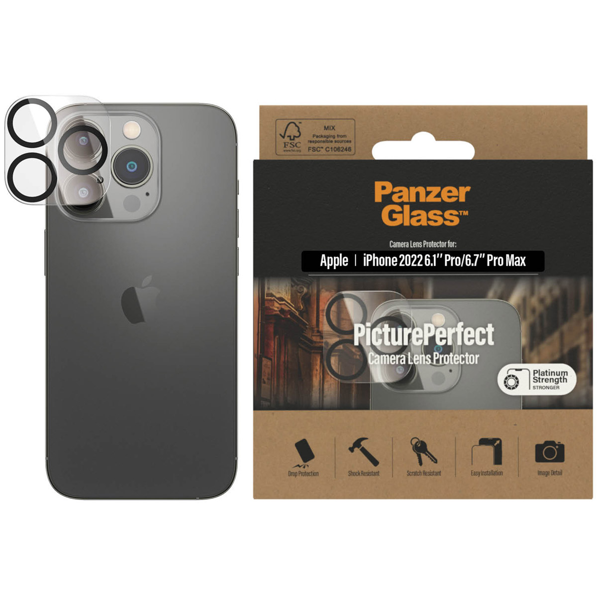 PanzerGlass Camera Protector Apple iPhone 14 Pro / 14 Pro Max - Afbeelding 10