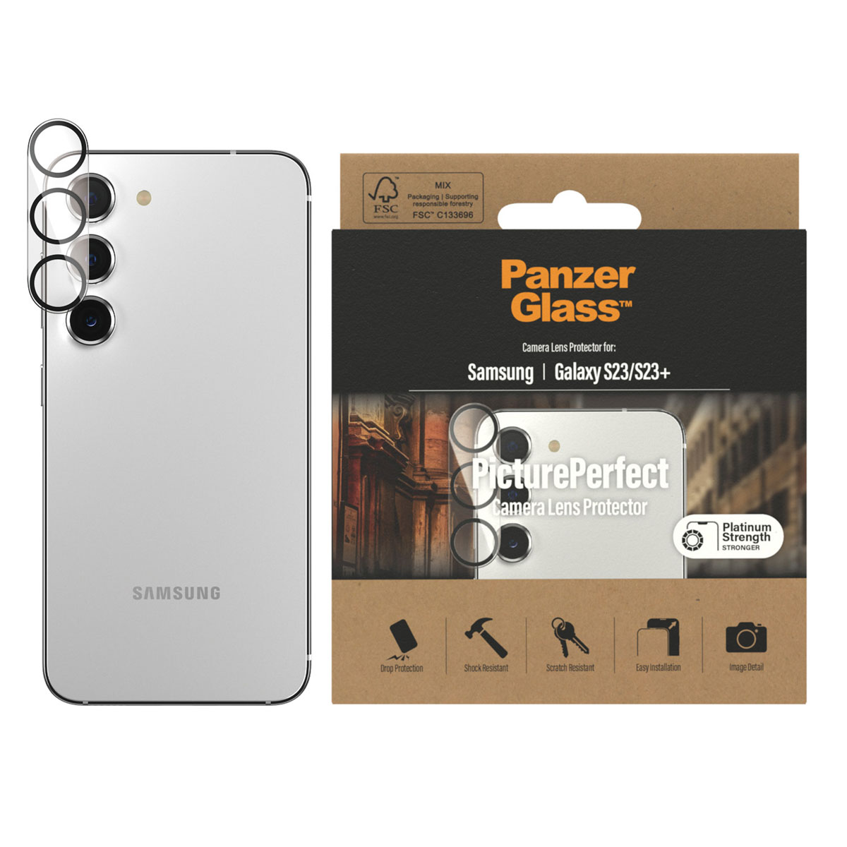 PanzerGlass Camera Protector Samsung Galaxy S23 / S23 Plus - Afbeelding 7