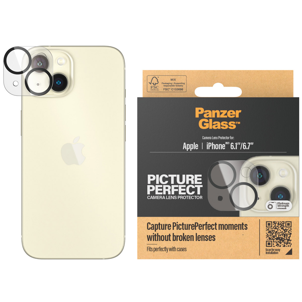 PanzerGlass Camera Protector Apple iPhone 15 / 15 Plus - Afbeelding 4
