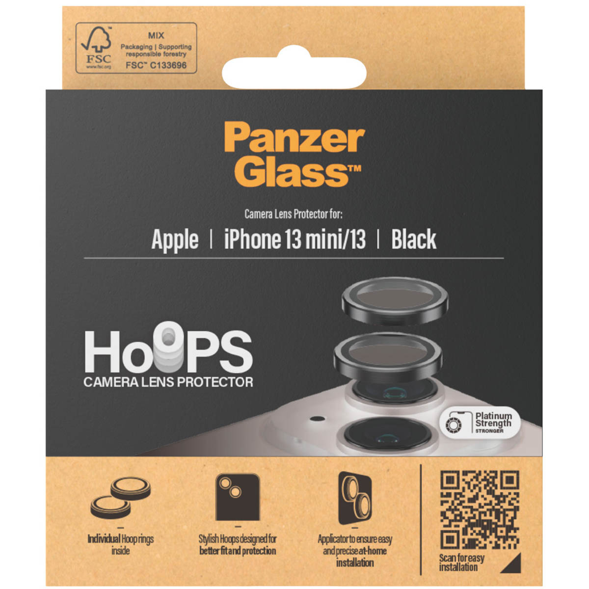 PanzerGlass Camera Protector Hoops Optic Rings Apple iPhone 13 / 13 Mini - Afbeelding 5