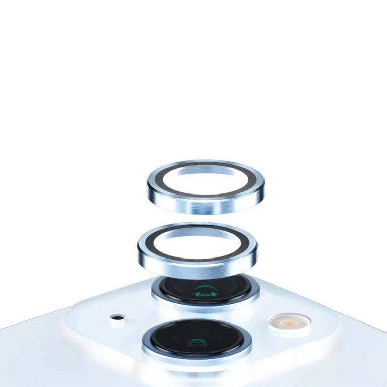PanzerGlass Camera Protector Hoop Optic Rings Apple iPhone 15 / 15 Plus - Blue - Afbeelding 3