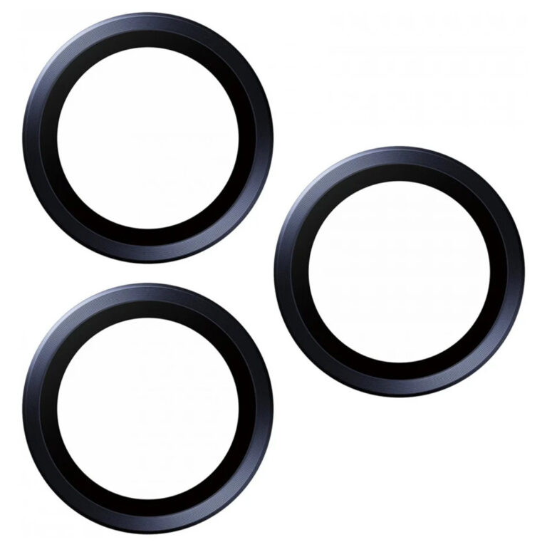 PanzerGlass Camera Protector Hoop Optic Rings Apple iPhone 15 Pro / 15 Pro Max - Blue Titanium - Afbeelding 2