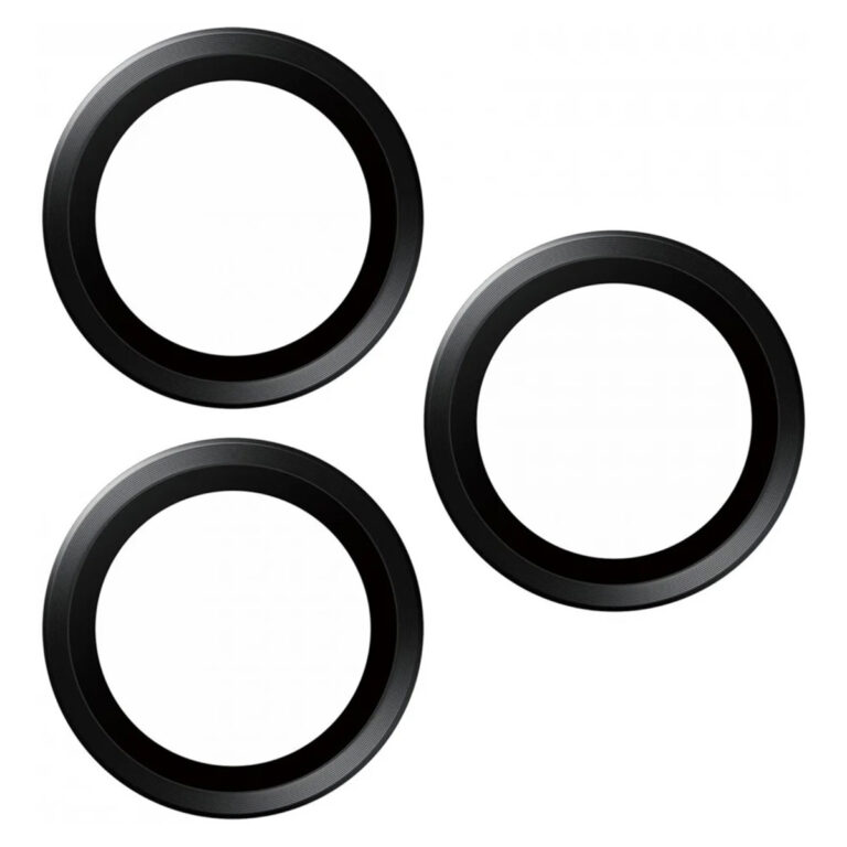 PanzerGlass Camera Protector Hoop Optic Rings Apple iPhone 15 Pro / 15 Pro Max - Black Titanium - Afbeelding 2