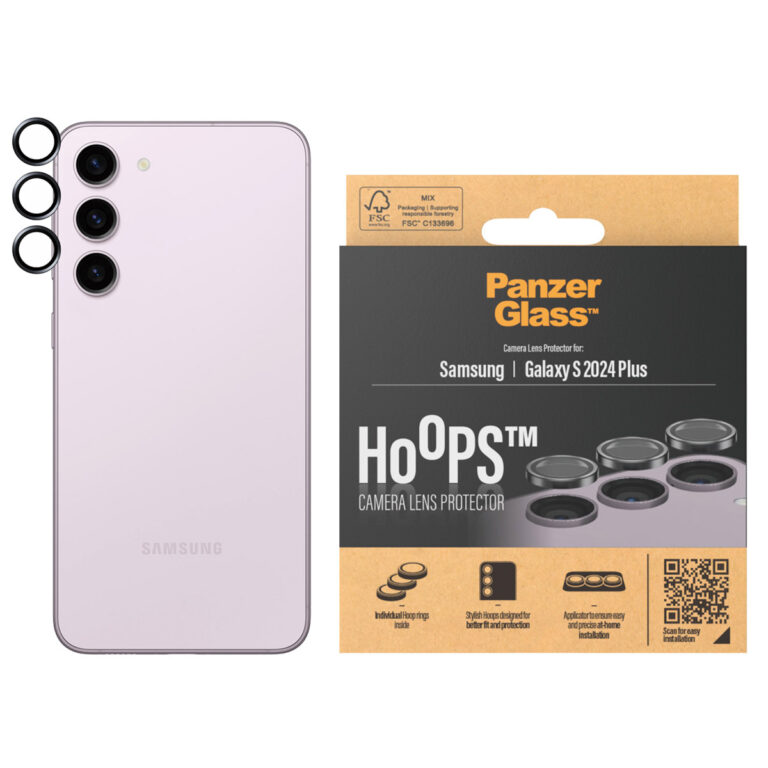 PanzerGlass Camera Protector Hoop Optic Rings Samsung Galaxy S24 Plus - Black - Afbeelding 5