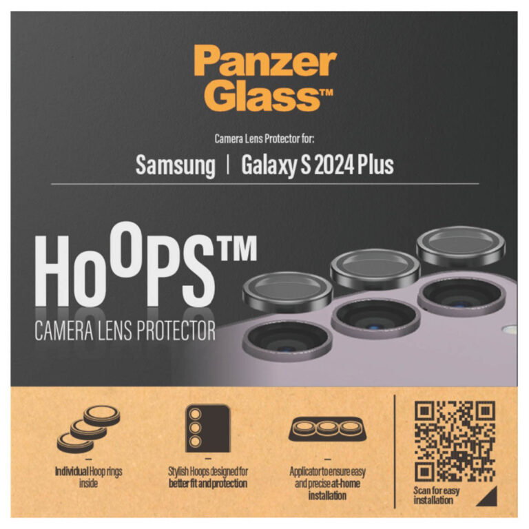 PanzerGlass Camera Protector Hoop Optic Rings Samsung Galaxy S24 Plus - Black - Afbeelding 4