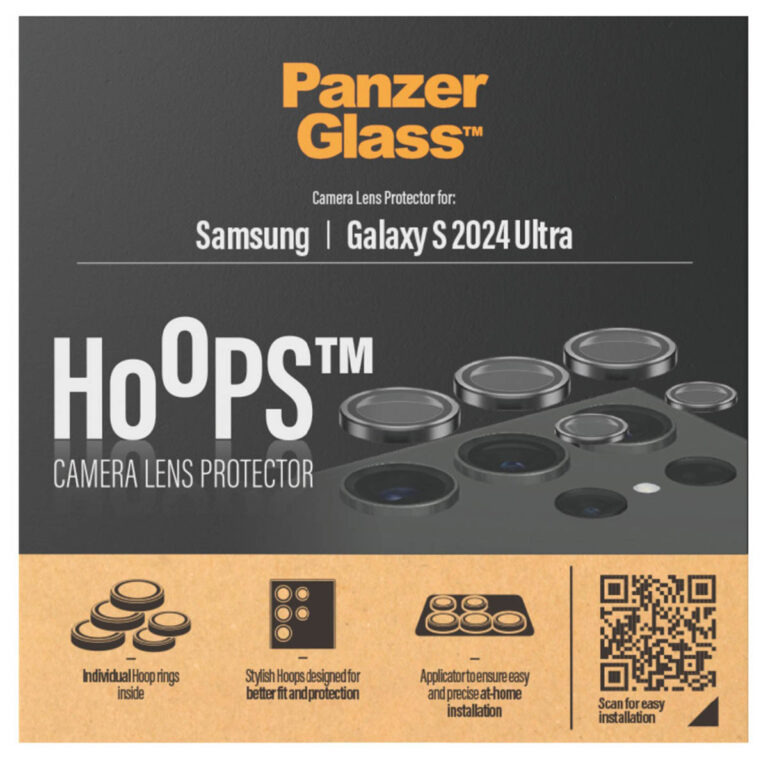PanzerGlass Camera Protector Hoop Optic Rings Samsung Galaxy S24 Ultra - Black - Afbeelding 5