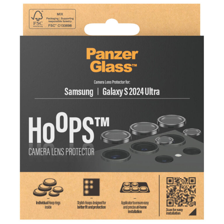PanzerGlass Camera Protector Hoop Optic Rings Samsung Galaxy S24 Ultra - Black - Afbeelding 2