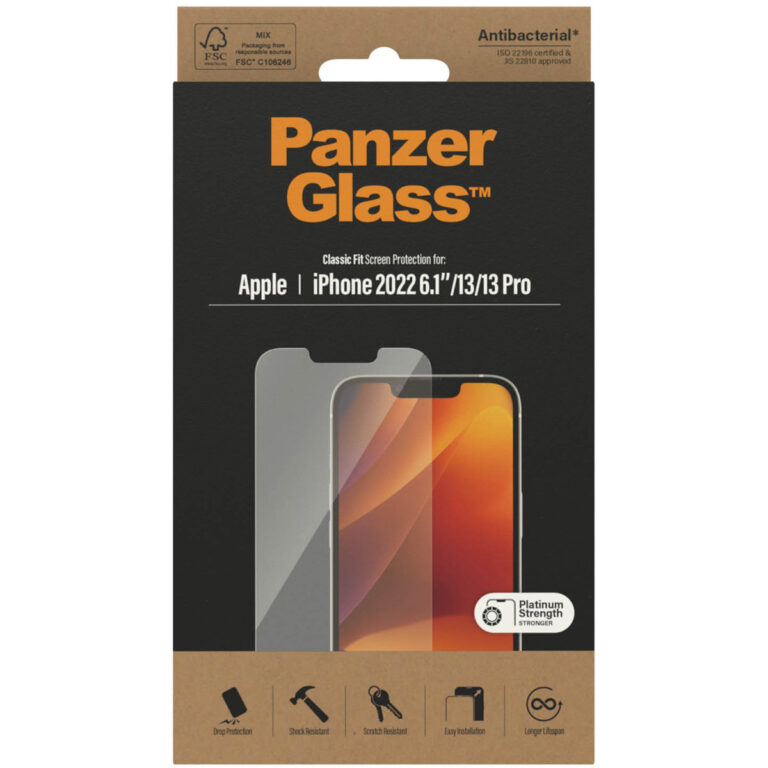 PanzerGlass Anti-Bacterial Screenprotector Apple iPhone 14 / 13 / 13 Pro - Afbeelding 9