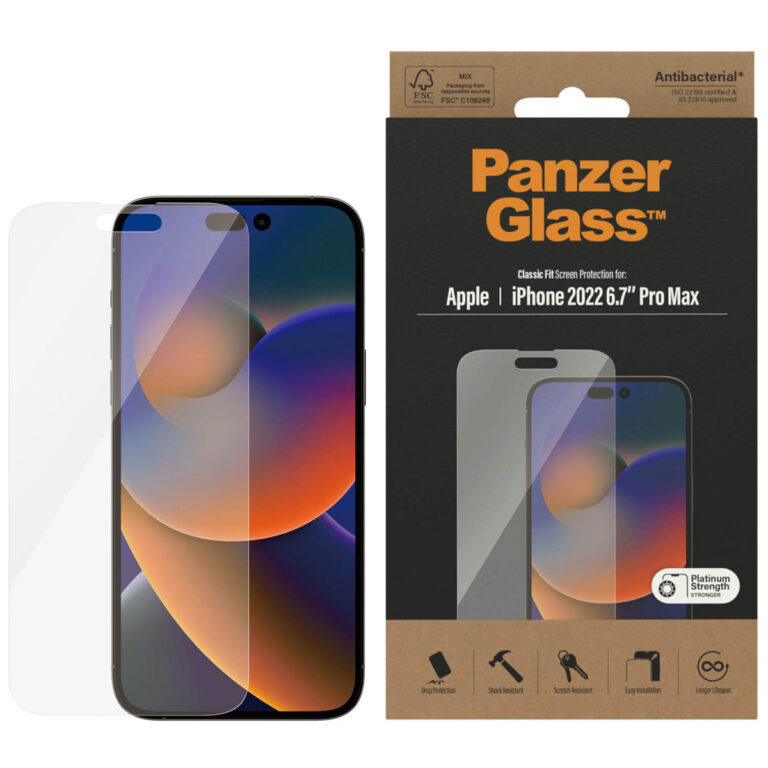 PanzerGlass Anti-Bacterial Screenprotector Apple iPhone 14 Pro Max - Afbeelding 7