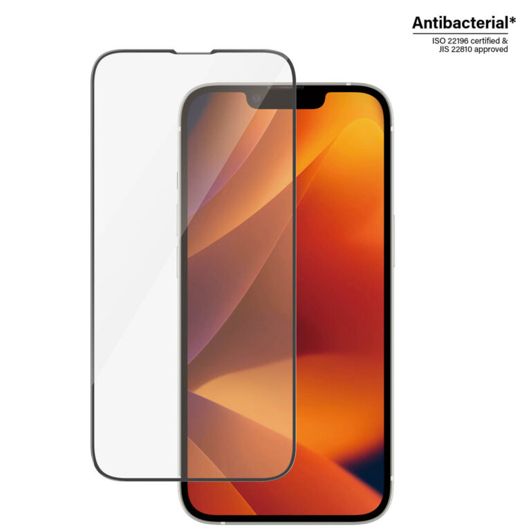 PanzerGlass Ultra-Wide Fit Anti-Bacterial Screenprotector incl. applicator Apple iPhone 14 - Afbeelding 4