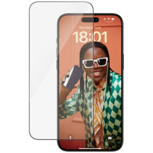 PanzerGlass Ultra-Wide Fit Anti-Bacterial Screenprotector incl. applicator Apple iPhone 15 Pro Max