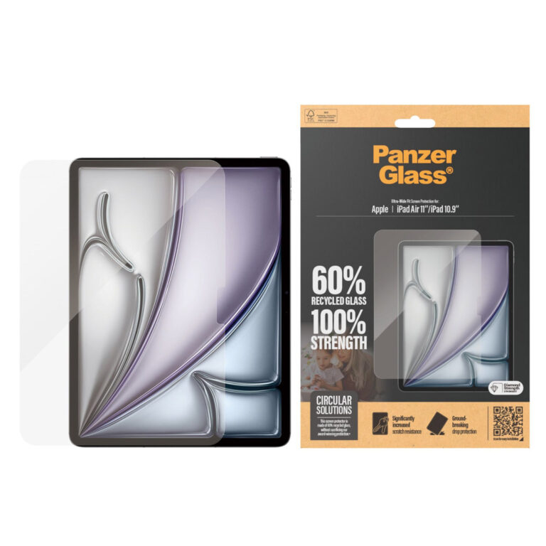 PanzerGlass Ultra Wide Fit Screenprotector Apple iPad Air 11 inch (2025) M3 / (2024) M2 / iPad 11 (2025) / iPad 10 (2022) - Afbeelding 4