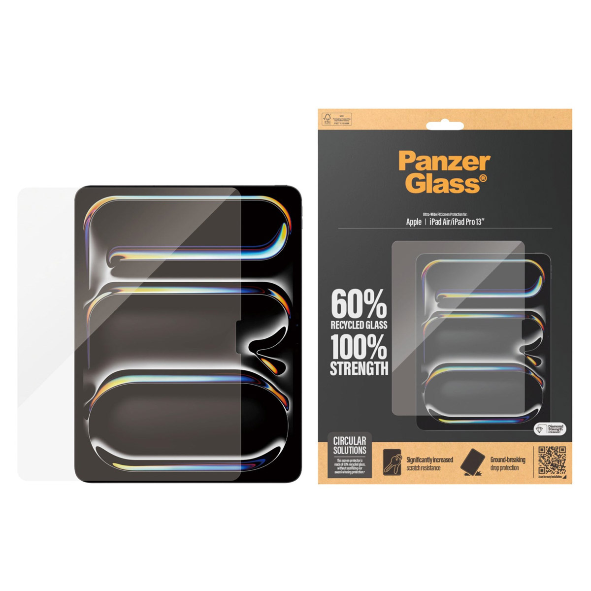 PanzerGlass Ultra Wide Fit Screenprotector Apple iPad Pro 13 (2025) M5 / (2024) M4 / Air 13 inch (2025) M3 / (2024) M2 - Afbeelding 4