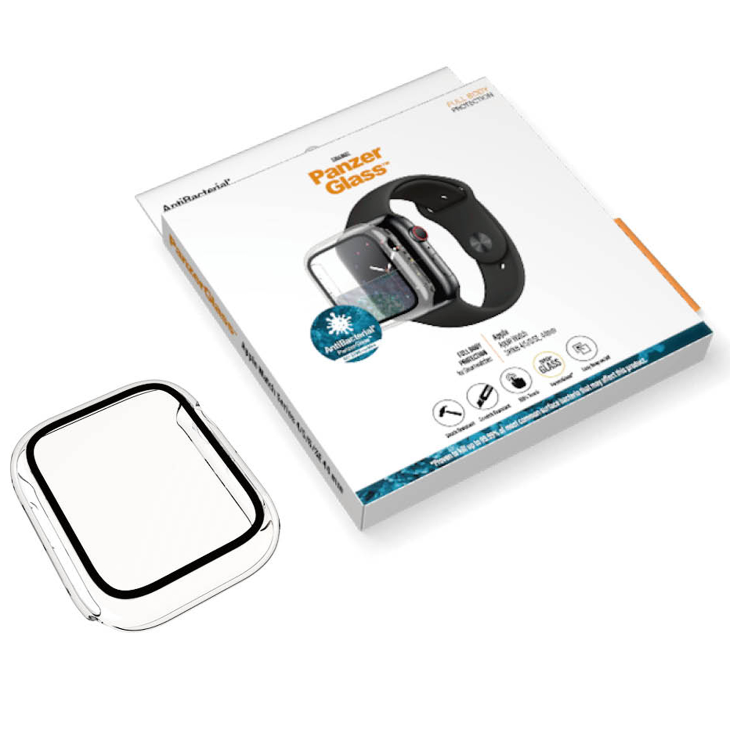 PanzerGlass Full Body Case Apple Watch 4 / 5 / 6 / SE - 44 mm - Transparant - Afbeelding 7