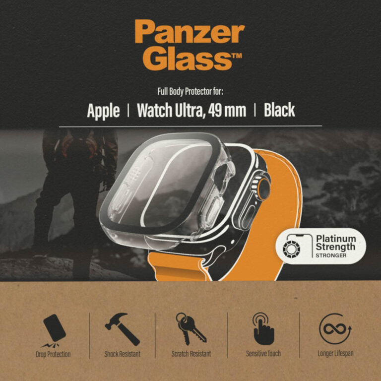 PanzerGlass Full Body Case Apple Watch Ultra - 49 mm - Zwart - Afbeelding 4