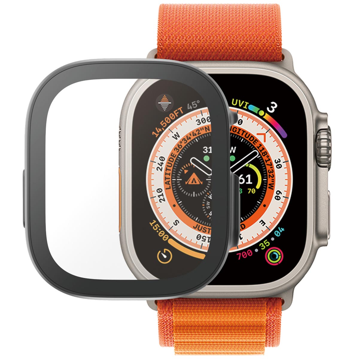 PanzerGlass Full Body Case Apple Watch Ultra / Ultra 2 / Ultra 3 - 49 mm - Zwart - Afbeelding 5