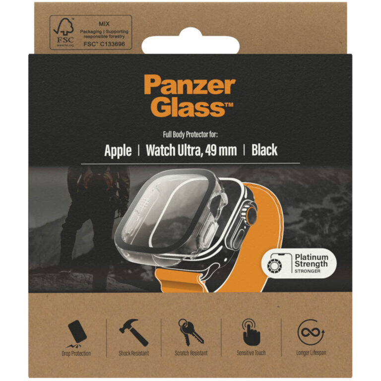 PanzerGlass Full Body Case Apple Watch Ultra - 49 mm - Zwart - Afbeelding 6