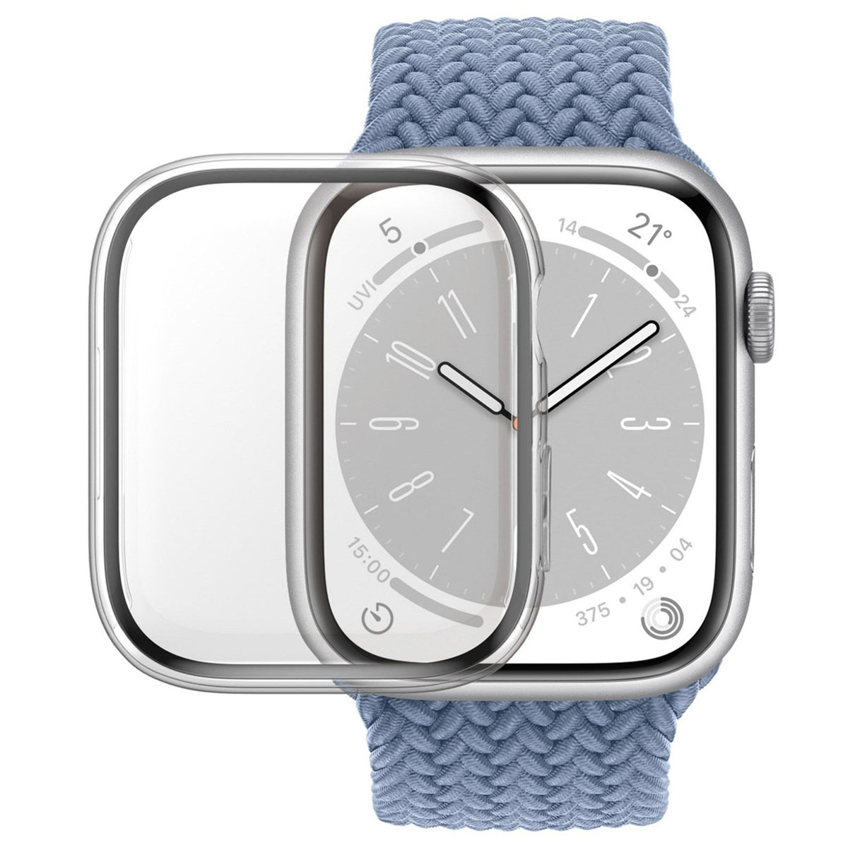 PanzerGlass Full Body Protection D3O® Bio Case Apple Watch Series 7 / 8 / 9 (41 mm) – Transparant