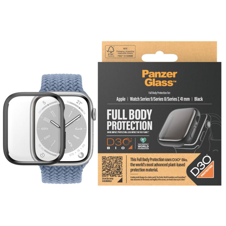 PanzerGlass Full Body Protection D3O® Bio Case Apple Watch Series 7 / 8 / 9 (41 mm) - Zwart - Afbeelding 3