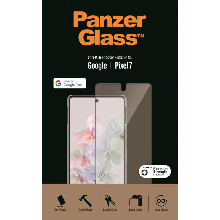 PanzerGlass Ultra-Wide Fit Anti-Bacterial Screenprotector Google Pixel 7 - Zwart - Afbeelding 6