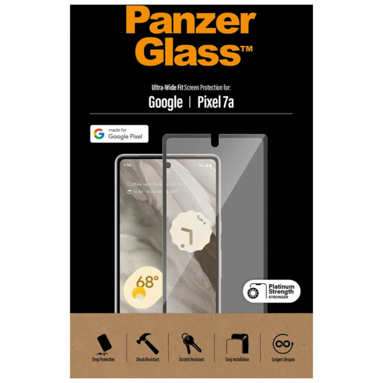 PanzerGlass Ultra-Wide Fit Anti-Bacterial Screenprotector Google Pixel 7a - Afbeelding 6