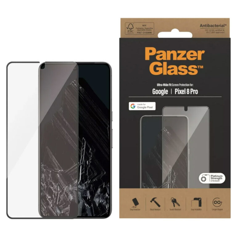 PanzerGlass Ultra-Wide Fit Anti-Bacterial Screenprotector Google Pixel 8 Pro - Afbeelding 4