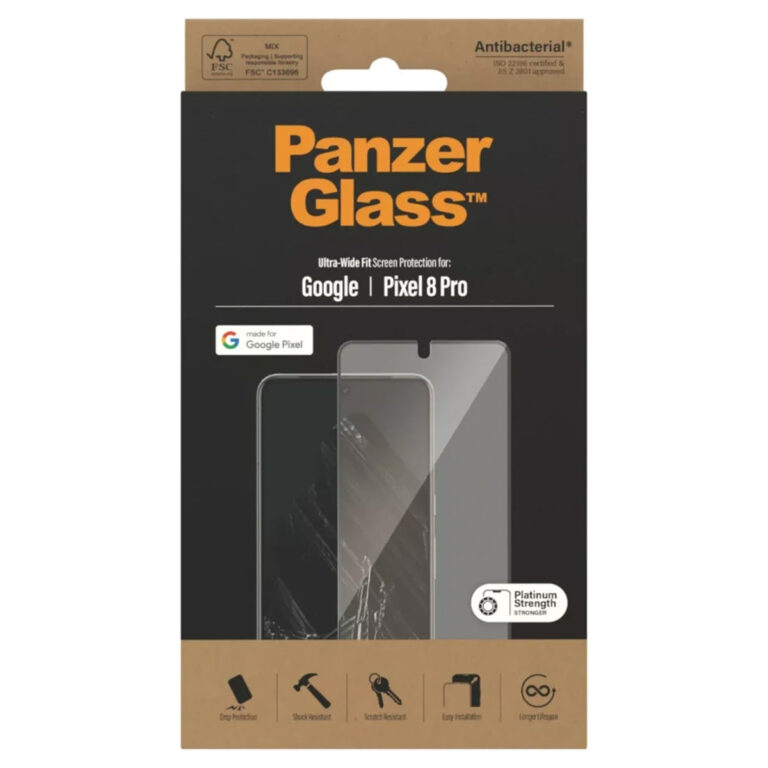 PanzerGlass Ultra-Wide Fit Anti-Bacterial Screenprotector Google Pixel 8 Pro - Afbeelding 2