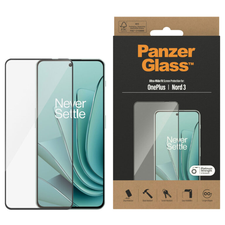 PanzerGlass Ultra-Wide Fit Anti-Bacterial Screenprotector OnePlus Nord 3 - Afbeelding 4