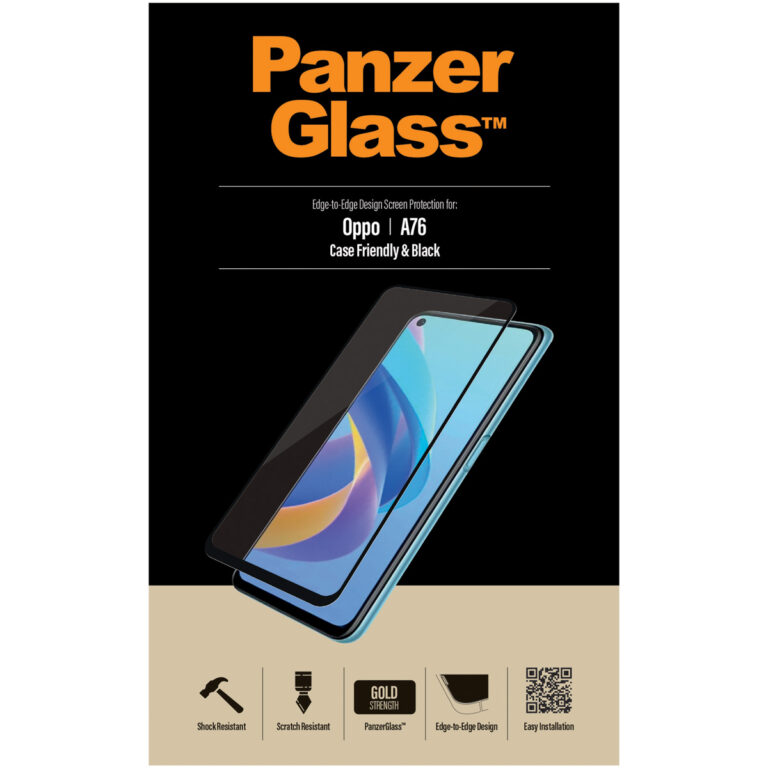 PanzerGlass Anti-Bacterial Case Friendly Screenprotector Oppo A76 (4G) / A96 - Afbeelding 2