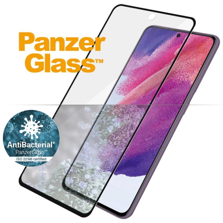 PanzerGlass Anti-Bacterial Case Friendly Screenprotector Samsung Galaxy S21 FE - Zwart - Afbeelding 2