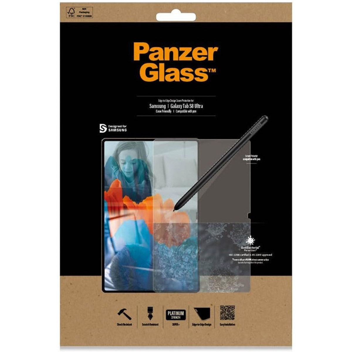 PanzerGlass Screenprotector Samsung Galaxy Tab S9 Ultra / S8 Ultra - Afbeelding 6