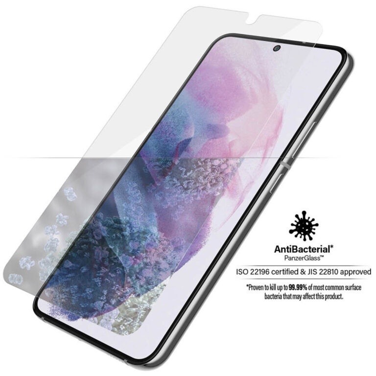 PanzerGlass Anti-Bacterial Case Friendly Screenprotector Samsung Galaxy S22 - Zwart - Afbeelding 3