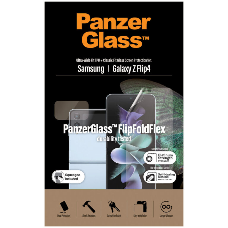 PanzerGlass Anti-Bacterial Case Friendly Screenprotector Samsung Galaxy Z Flip 4 - Afbeelding 3