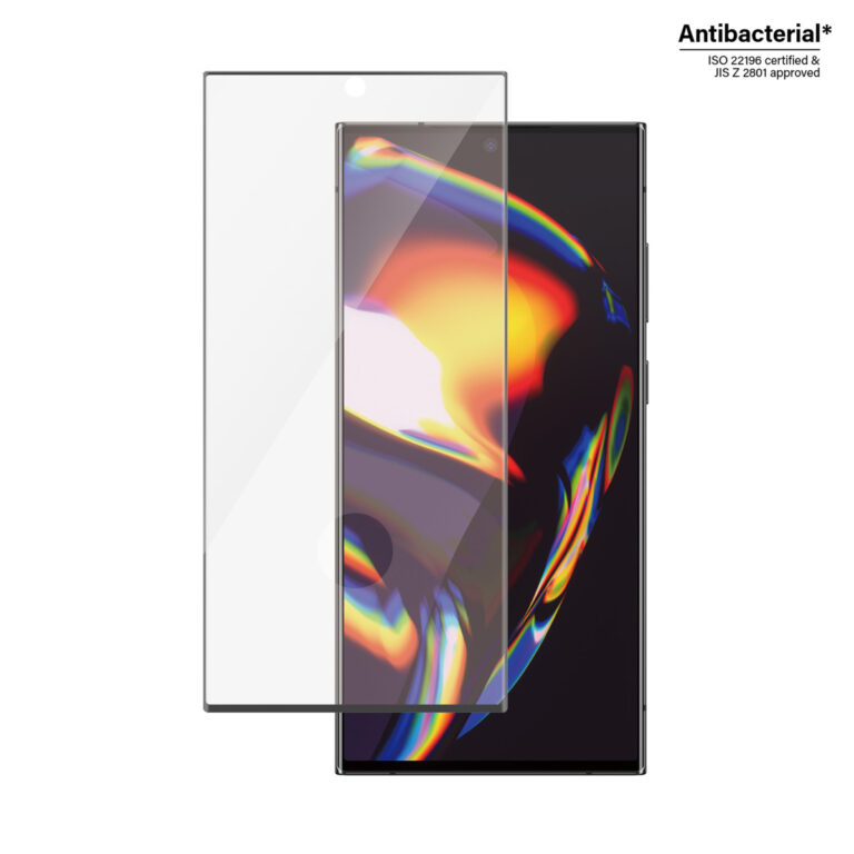 PanzerGlass Ultra-Wide Fit Anti-Bacterial Screenprotector incl. applicator Samsung Galaxy S23 Ultra - Zwart - Afbeelding 5
