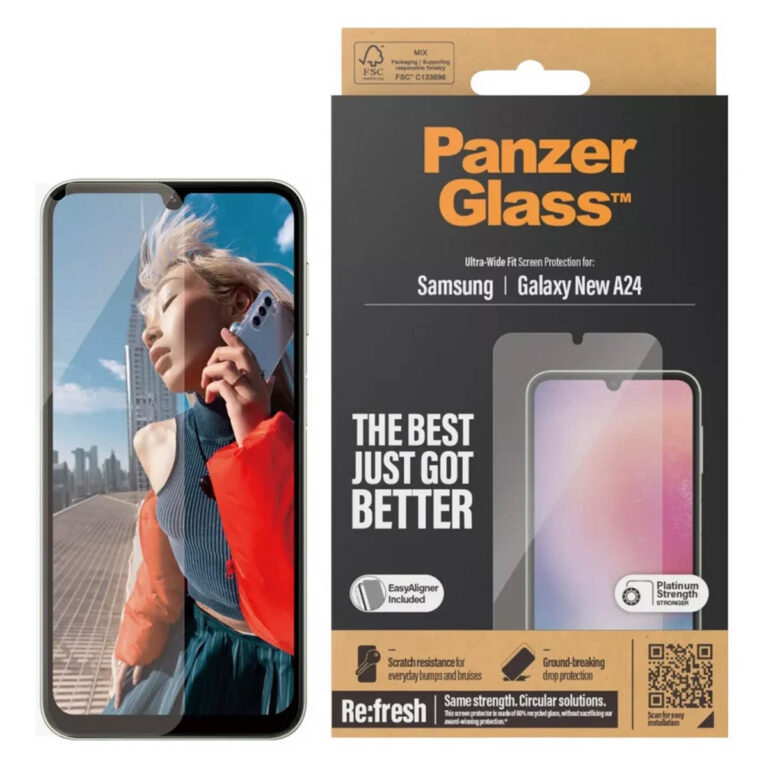 PanzerGlass Refresh Ultra-Wide Fit Anti-Bacterial Screenprotector incl. applicator Samsung Galaxy A25 (5G) - Afbeelding 3