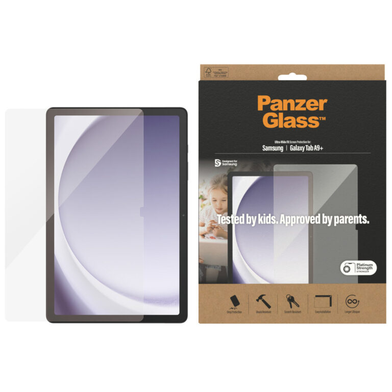 PanzerGlass Ultra-Wide Fit Anti-Bacterial Screenprotector Samsung Galaxy Tab A9 Plus - Afbeelding 4
