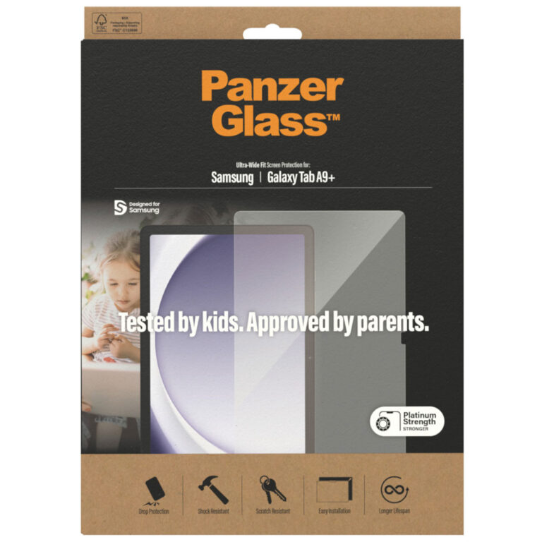 PanzerGlass Ultra-Wide Fit Anti-Bacterial Screenprotector Samsung Galaxy Tab A9 Plus - Afbeelding 2