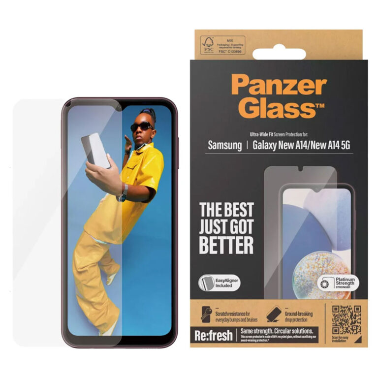 PanzerGlass Refresh Ultra-Wide Fit Anti-Bacterial Screenprotector incl. applicator Samsung Galaxy A15 (5G) - Afbeelding 4