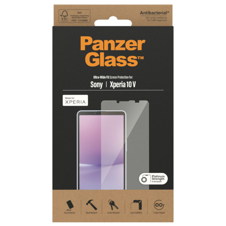 PanzerGlass Ultra-Wide Fit Anti-Bacterial Screenprotector Sony Xperia 10 V - Afbeelding 5