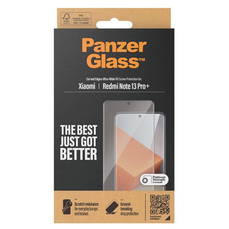 PanzerGlass Ultra-Wide Fit Anti-Bacterial Screenprotector Xiaomi Redmi Note 13 Pro Plus (5G) - Afbeelding 2