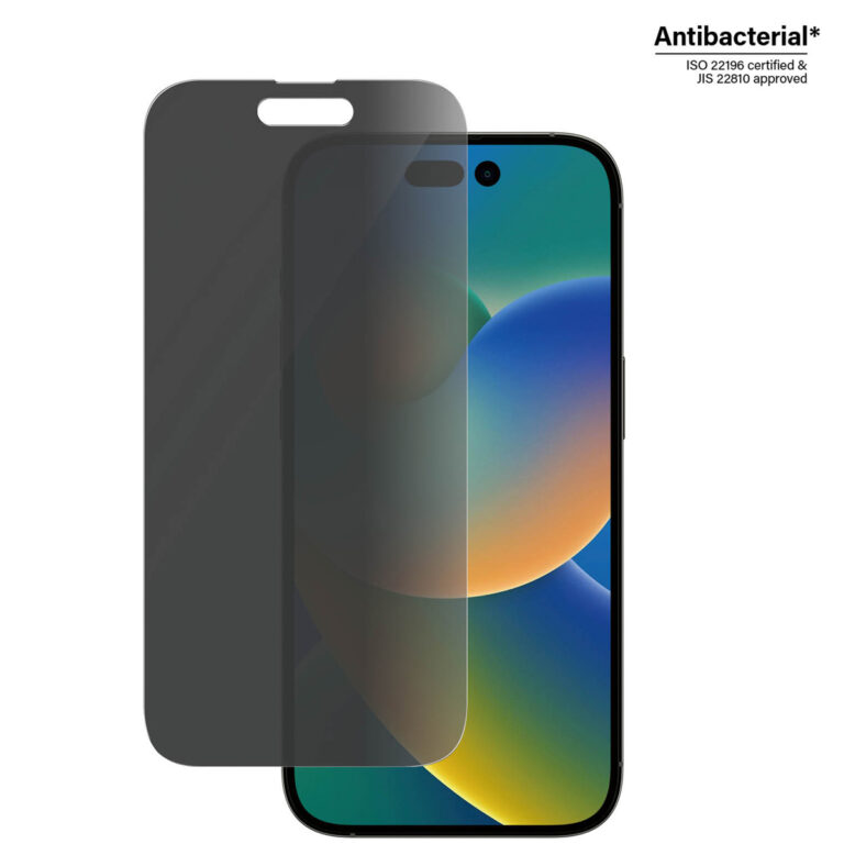 PanzerGlass Privacy Anti-Bacterial Screenprotector Apple iPhone 14 Pro - Afbeelding 6