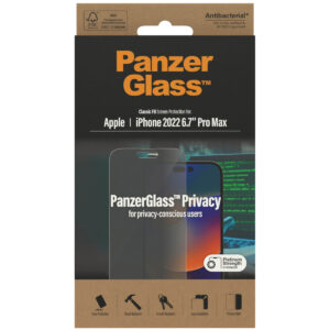 PanzerGlass Privacy Anti-Bacterial Screenprotector Apple iPhone 14 Pro Max