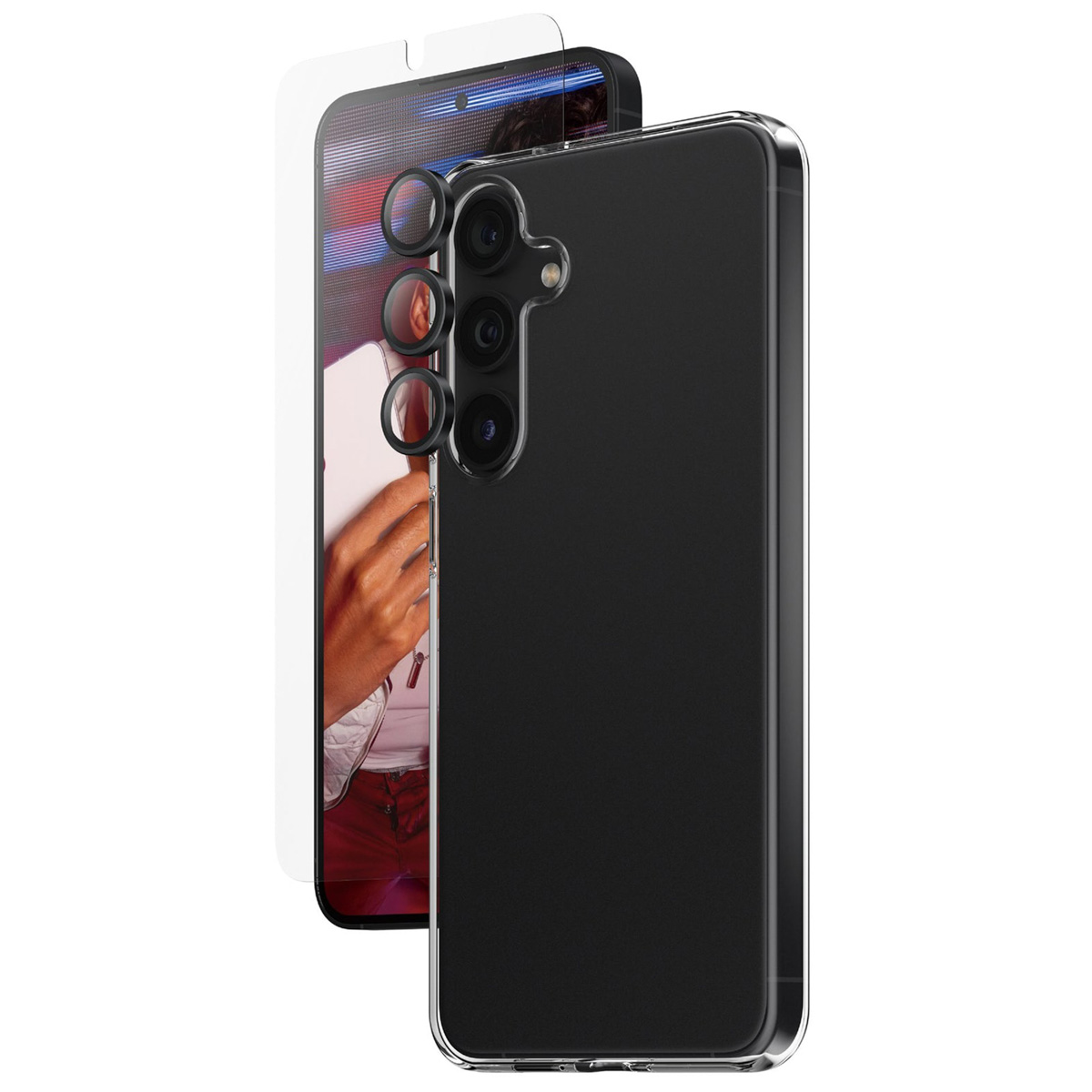 SAFE by PanzerGlass Safe 3-in-1 pack - Hoesje + screenprotector + camera protector Samsung Galaxy S24 Plus - Transparant - Afbeelding 2