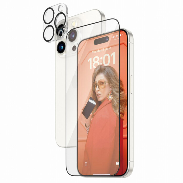 PanzerGlass 2 in 1 pack - Ultra-Wide Fit Anti-Bacterial Screenprotector incl. applicator + Camera Protector Apple iPhone 15 Pro - Afbeelding 3