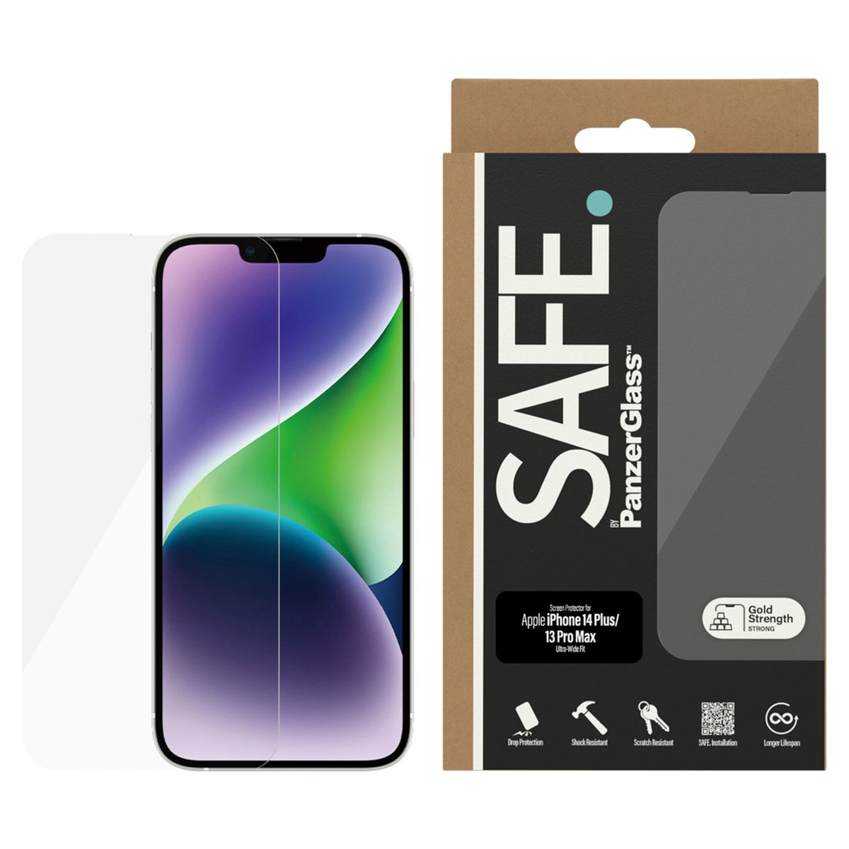 SAFE by PanzerGlass Ultra-Wide Fit Screenprotector Apple iPhone 14 Plus / 13 Pro Max