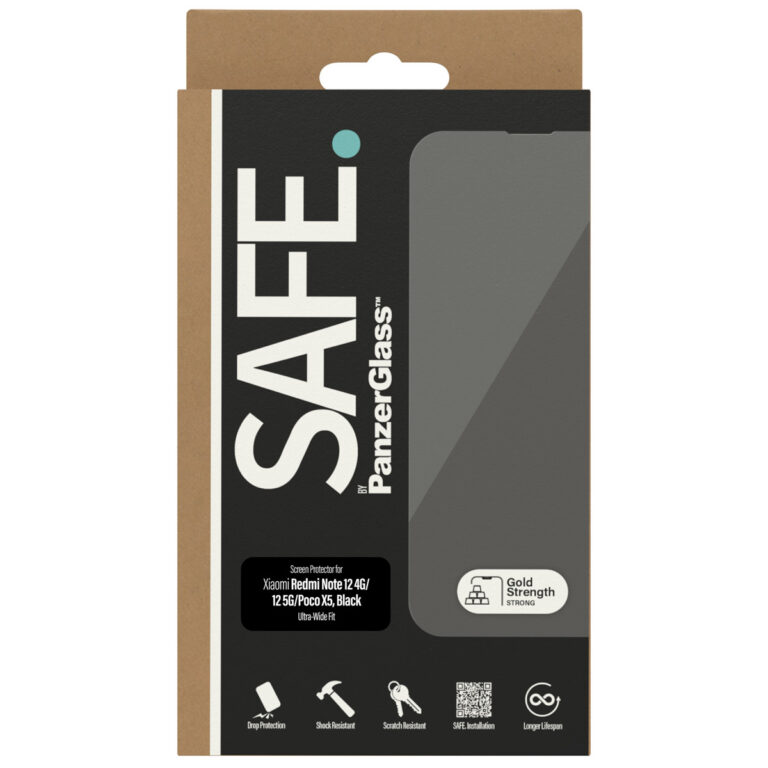 SAFE by PanzerGlass Ultra-Wide Fit Screenprotector Xiaomi Redmi Note 12 - Afbeelding 2